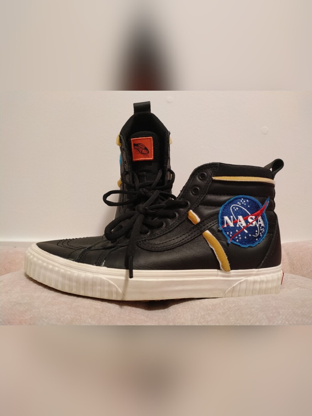 NASA Vans Black High-Top Sneakers